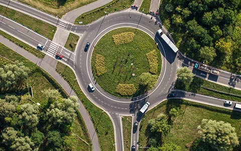 highway roundabout